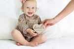 Kate & Milo Baby Monthly Milestone Marker Discs, Reversible Photo Props, Baby Growth and Pregnancy Growth Cards, Wooden - Image 2